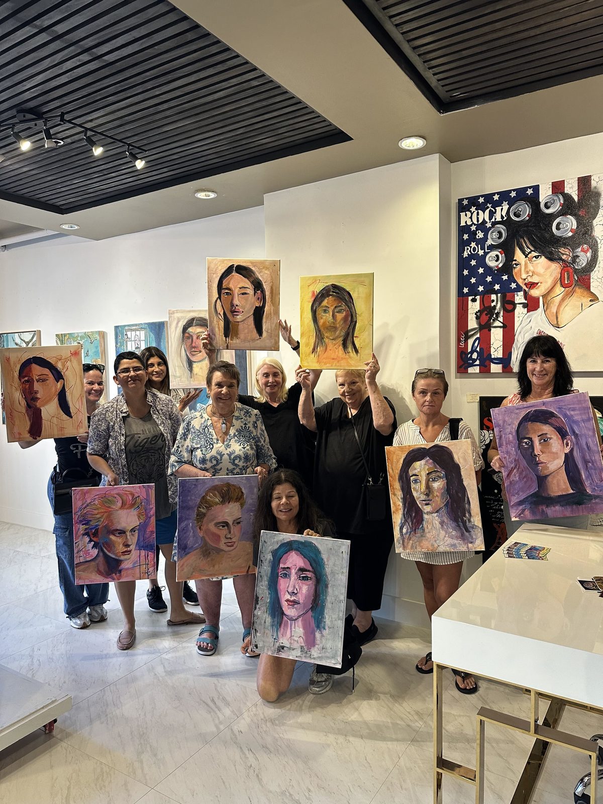 The end of a portrait class.