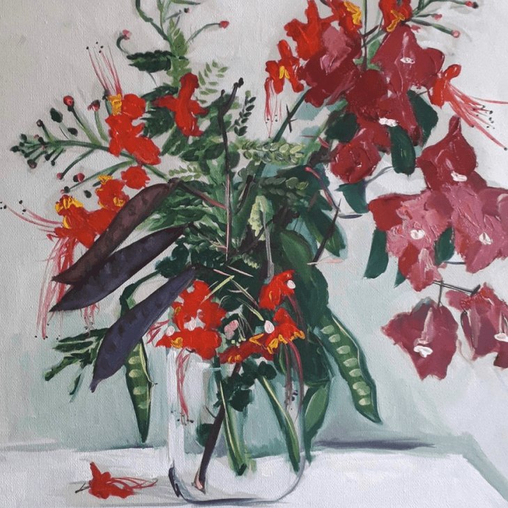 Alla Prima Floral in Oils painting