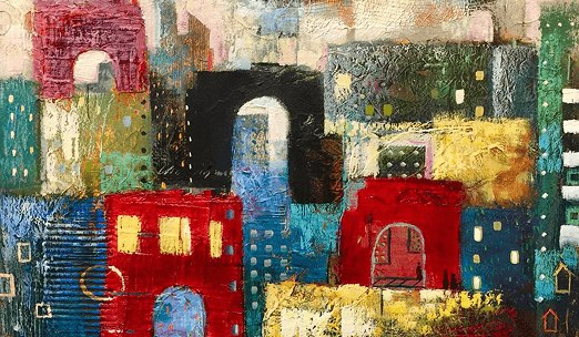 Architectural Abstract painting