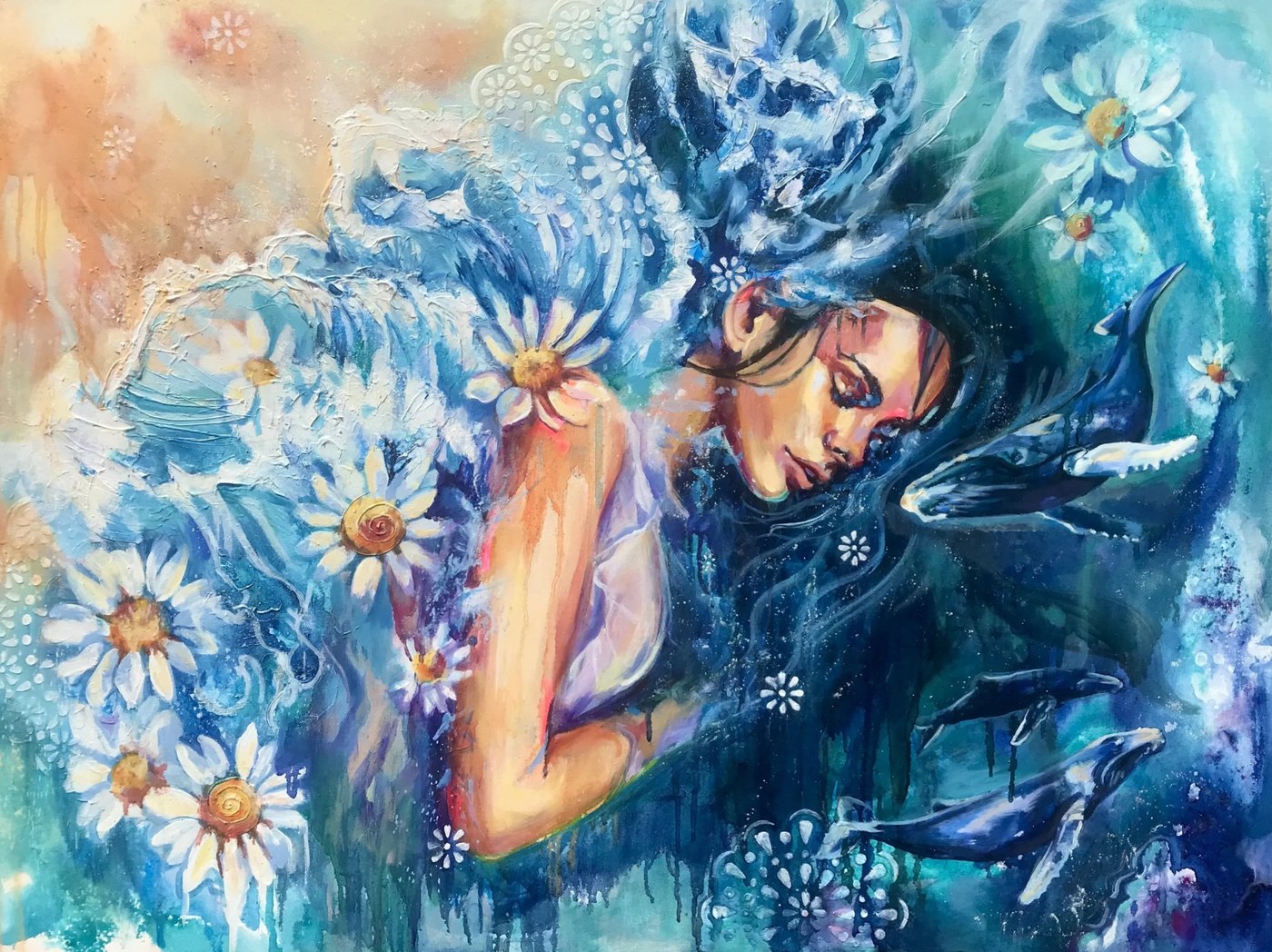 Beneath the Waves painting