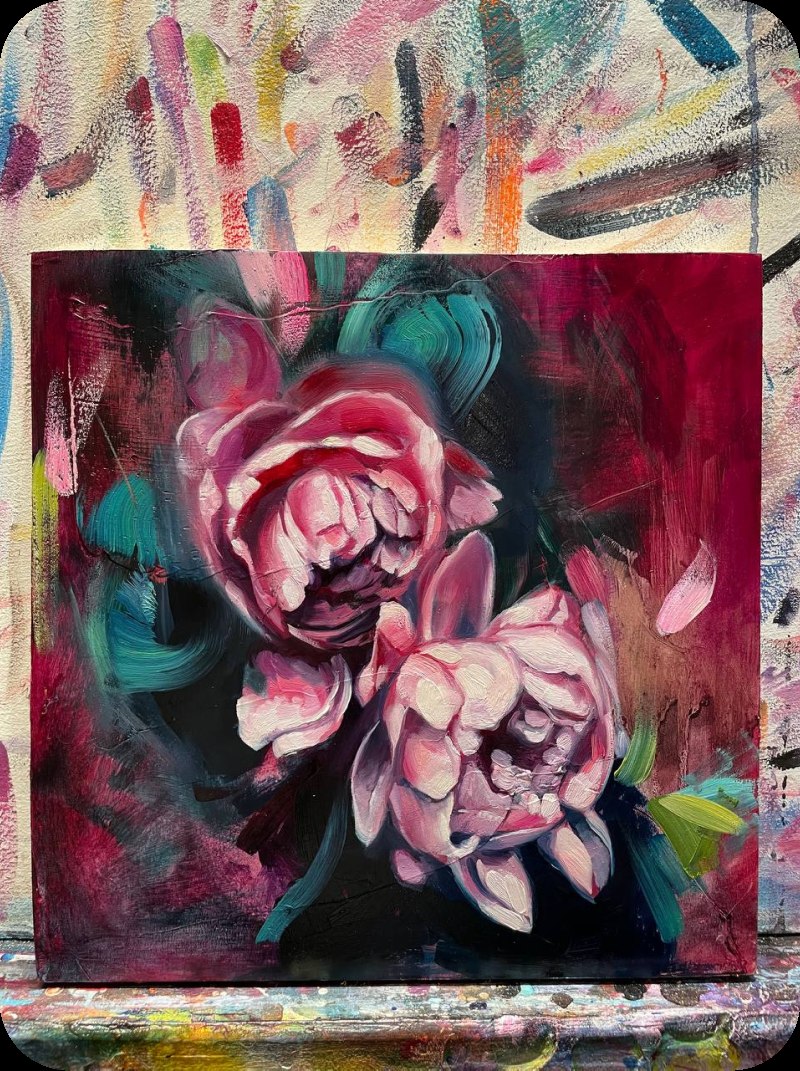 How to Create an Abstract Floral painting