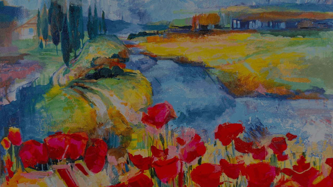 How to Create an Abstract Landscape painting