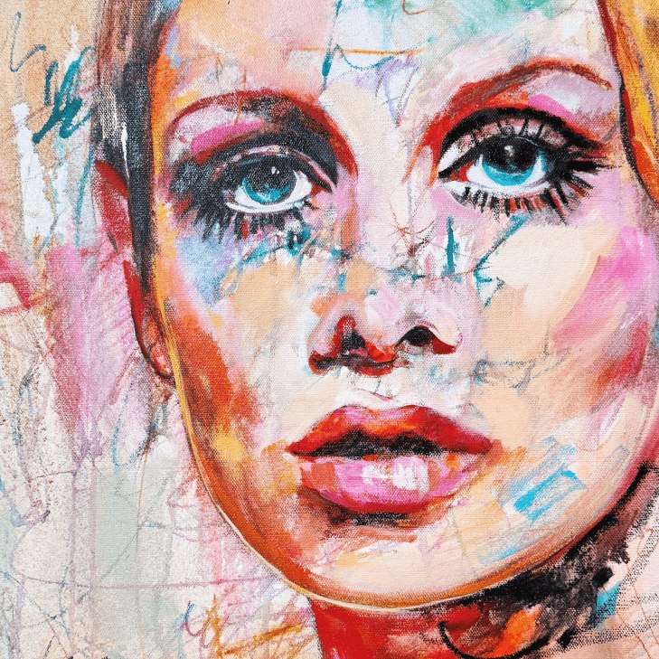 How to Paint a Portrait in Acrylics painting