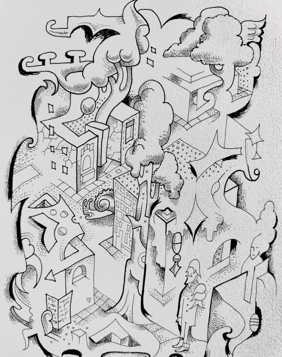 L-Theory Drawing painting
